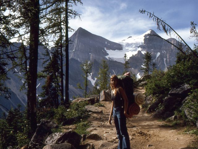 Me above Lake Louise, Alberta, Canada on a Hitch Hiking trip in 1972